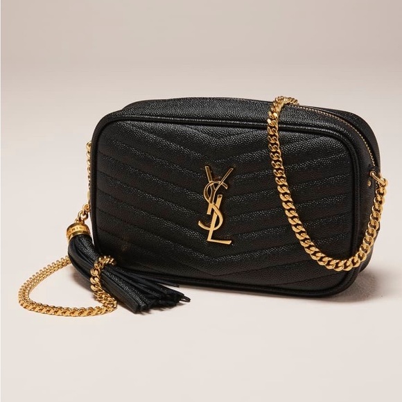 Yves Saint Laurent Bags Saint Laurentlou Mini Ysl Grain De Poudre